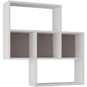 Decortie | Wandregal Amedea braun Spanplatte 85x85x20 cm | NADUVI