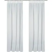 Otto Home Gardine "Dolly, 1er- und 2er-Set, transparent, Multiband" Gr. 1, grau (hellgrau), B:140cm H:145cm, Polyester, Gardinen, Gardine, gewebt, Polyester