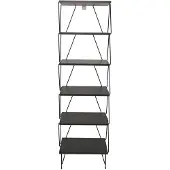 Chic Home Collection | Bücherregal Balaban Grijs Spaanplaat 48x165x31 cm | NADUVI