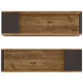 Chic Home Collection | Wandregale & Haken naturel Spanplatte 100x22x29.6 cm | NADUVI