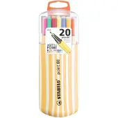 Stabilo Fineliner - point 88 - 20er Zebrui - 20 verschiedene Farben