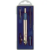 Staedtler Zirkelset 559 Schulzirkel aus Metall, 350 mm, 179 mm, Silber/blau, Etui