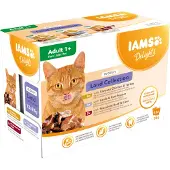 IAMS Delights Adult Landkollektion in Sauce Nassfutter Katze (12x85 g)