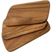 Zassenhaus Frühstücksbretter 3er-Set Akazie 22x15x1 cm