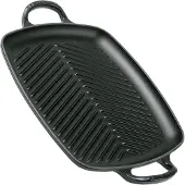 Le Creuset Grillplatte Signature 30 cm Schwarz Matt