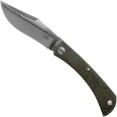 FOX Knives Libar FX-582 Green Canvas Micarta Slipjoint Taschenmesser