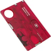 Victorinox SwissCard Lite 13 Functionen Transparant Rot