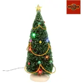 Luville Weihnachtsdorf Landschaft Weihnachtsbaum mit Lichtern 23 cm hoch (groen)
