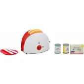 Eddy Toys Frühstücksspielset Rot/Weiß – 10-teilig
