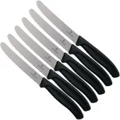 Victorinox SwissClassic 6.7833.6, 6-teiliges Tomatenmesserset, schwarz
