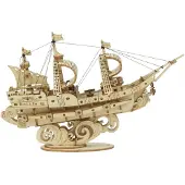 Rolife modellbausatz Sailing Ship 12 cm Holz 118 Stück