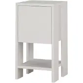 Decortie | Nachttisch Safa Weiß Spanplatte 30x55x30 cm | NADUVI
