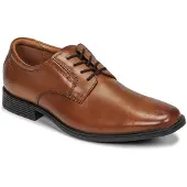 Clarks Tilden Plain Mens Dark Tan Lea, 12