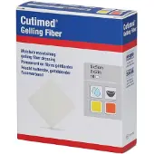 Cutimed Gelling Fiber Kom.5x5 cm Hydrofaserverband 10 St Kompressen