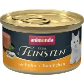 Animonda Vom Feinsten Sparpaket Adult 24 x 85 g - Huhn & Kaninchen