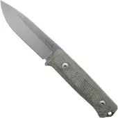 Lionsteel B40 green canvas micarta B40-CVG Bushcraftmesser