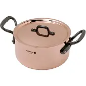 De Buyer [DEBUYER634216] Prima Matera Kookpot, Gietijzeren Handvaten - 90% Koper - 10% Rvs (16cm)