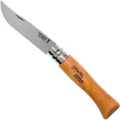 Opinel No. 09 Taschenmesser, Kohlenstoffstahl, Klingenlänge 9 cm