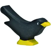 Holztiger Amsel aus Holz