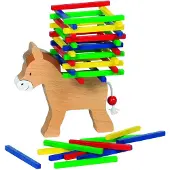 Goki Balance-Spiel Balancieren Esel 12 cm