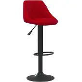vidaXL Barhocker Weinrot Samt