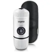 Wacaco Nanopresso Portable Kaffeemaschine Chill Weiß + Koffer