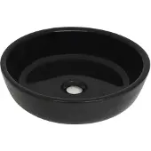 vidaXL Waschbecken Keramik Rund Schwarz 42x12 cm