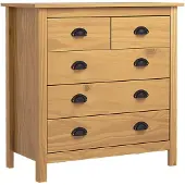 vidaXL Sideboard Hill 79x40x80 cm Massivholz Kiefer