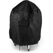 Patton Grillabdeckung, 135x60x120cm Grillschutzhülle für Kamado 21", Oxford-Stoff, Schwarz