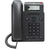 Cisco 6821, IP-Telefon, Schwarz, Kabelgebundenes Mobilteil, Tisch/Wand, 2 Zeilen, Digital