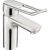 Hansa HANSACARE Waschtischarmatur mit Bügelhebel, Ausladung 114 mm, chrom, 46022286
