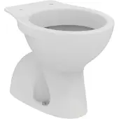 Ideal standard Eurovit Standtiefspül-WC, glasierter Spülrand, Weiß, W333201