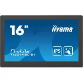 Iiyama T1624MSC-B1, 39,6 cm (15.6"), 1920 x 1080 Pixel, Full HD, LED, 25 ms, Schwarz