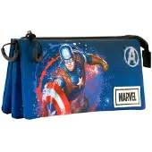 KARACTERMANIA Captain America Dreifaches Federmäppchen