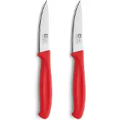 Richardson Sheffield Schälmesser Set 2-teilig rot Küchenmesser scharf