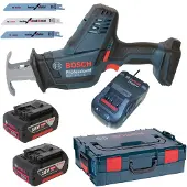 Bosch GSA 18 V-LI C, Schwarz, Blau, 2,1 cm, 20 cm, 10 cm, Akku, Lithium-Ion (Li-Ion)
