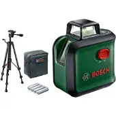 Bosch Kreuzlinien-Laser AdvancedLevel 360 Set, Stativ TT 150, eCommerce-Karton