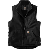 Carhartt Weste Washed Duck Lined Mock Neck Vest Men Black-L