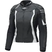 Held Street 3.0 Damen Motorrad Lederjacke, schwarz/weiß, 80