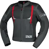 IXS Trigonis-Air Motorrad Textiljacke, grau/rot, XL