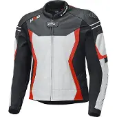 Held Street 3.0 Schwarz Weiß Motorrad Lederjacke Größe 48