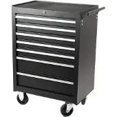 Nobrand Werkzeugwagen 7 Schubladen schwarz