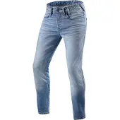 REV'IT! Piston 2 SK Hellblau Used Motorradjeans Größe L34/W28