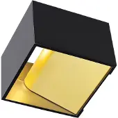 SLV 151320 LOGS IN Wandleuchte eckig schwarz messing 6,9W LED 3000K