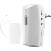KlikAanKlikUit Plug-in draadloze deurbelset met zender ACDB-8000BC wit