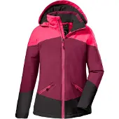 Killtec Outdoorjacke "KOW 195 GRLS JCKT" Wasserdichte Winterjacke mit Colourblock, verstellbaren Details