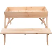 Esschert Design Picknicktisch 2 in 1 mit Sandkasten