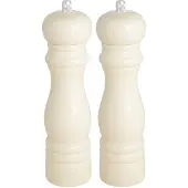 Ib Laursen Salz & Pfeffermühlen Set 2-teilig Creme Weiß Gewürzmühlen Holz