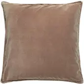 Ib Laursen Kissenbezug Velour quadratisch in thunder grey | Gr.: onesize