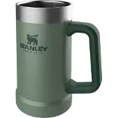 Stanley The Legendary The Stay Chill Beer Stein 24oz, Hammertone Green 10-02874-033 Thermo Bierkrug, 700 ml